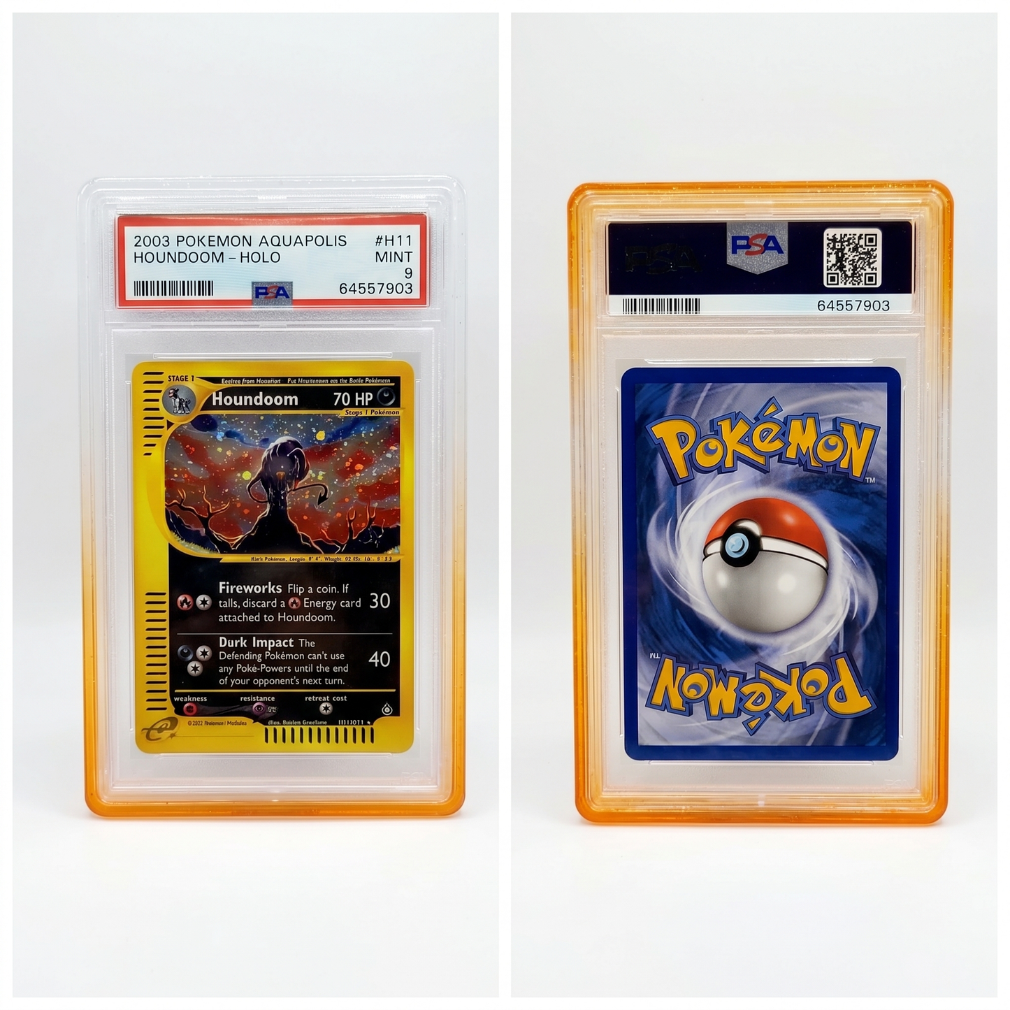HOUNDOOM AQUAPOLIS HOLO PSA 9