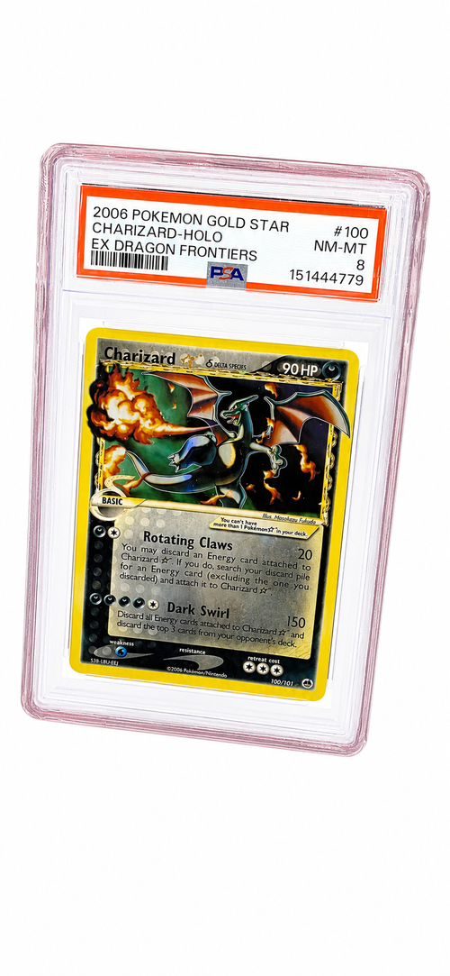 Charizard Gold star PSA 8