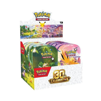30th mini tin displays