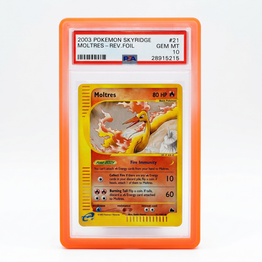 Moltres Skyridge reverse holo PSA 10